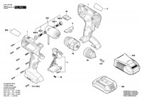 Bosch 3 601 JF8 322 GSB 180-LI Cordl Perc Screwdr Spare Parts